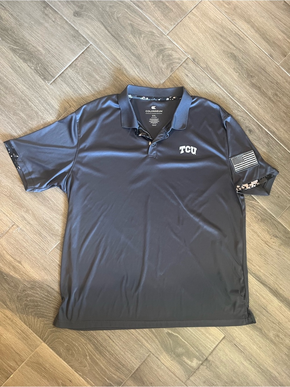 Colosseum TCU Men's Dark Navy Performance Polo
